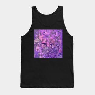 Beautiful Creature Artwork in Pink and Purple Tank Top